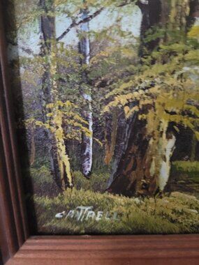 Framed 8x10 Landscape Oil Painting by Cantrell